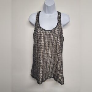 T Collection 4 Racerback Top Cashmere Silk & Other Fabric New